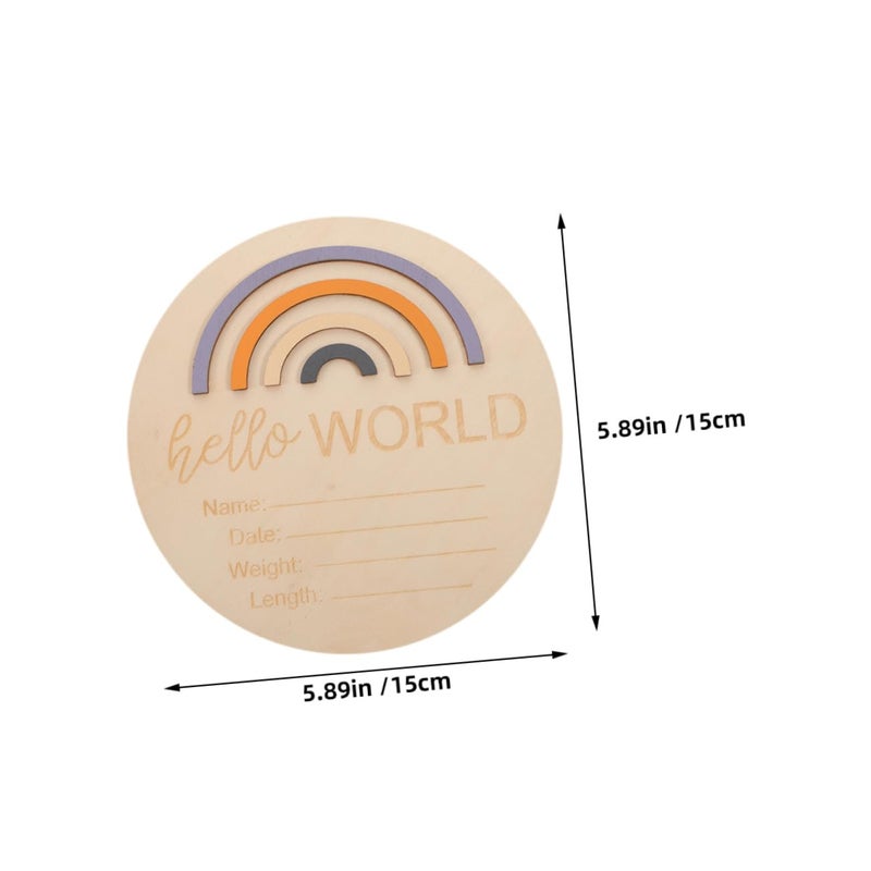 2Pcs Monthly Milestone Cards For Newborn Photography Baby Growth Announcement Board - Image 2